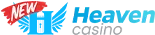 뉴헤븐카지노 로고 이미지로 NEW 표시와 파란색 New Heaven Casino 영문 워드마크가 적용된 브랜드 로고